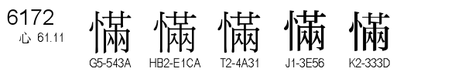 U+6172